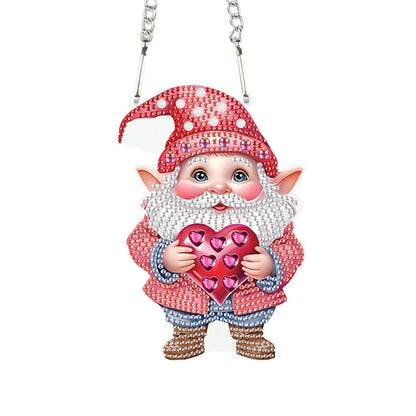 Valentines Day Love Puppy DIY Diamond Art Pendant Kit