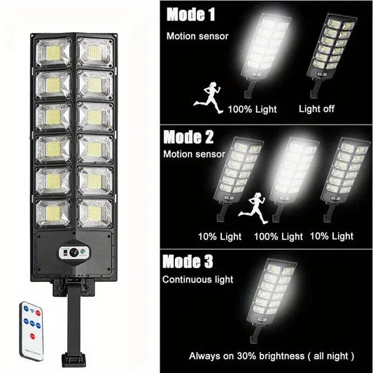 100000LM Ultra Powerful Solar Lamp With Remote Control Outdoor Solar Induction Street Yard Light IP65 Waterproof Garden Lights