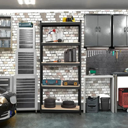 2/4pc 5Tier 35.5x12x71"Adjustable Metal Shelving Unit