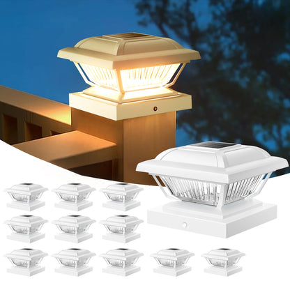 6/12 3.5x3.5-5.5x5.3 Pack Solar Post Cap Lights