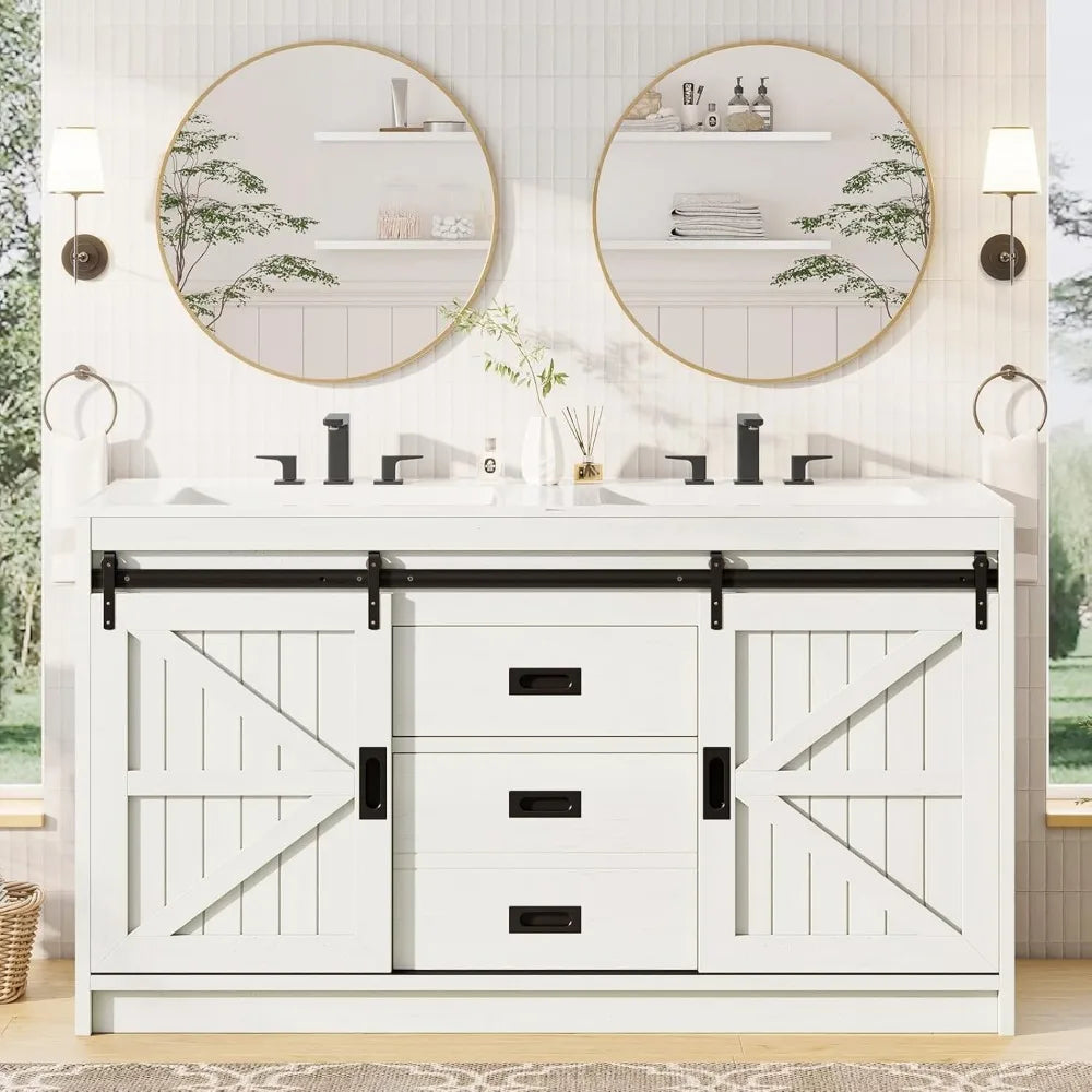 61"Double Vanity with Sink