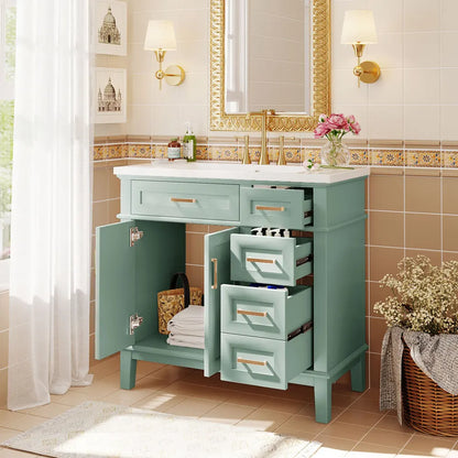 36-inch Bathroom Vanity with Resin Sink