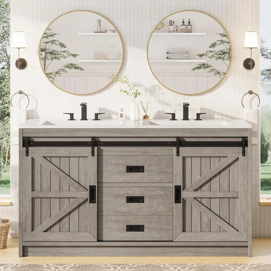 61"Double Vanity with Sink