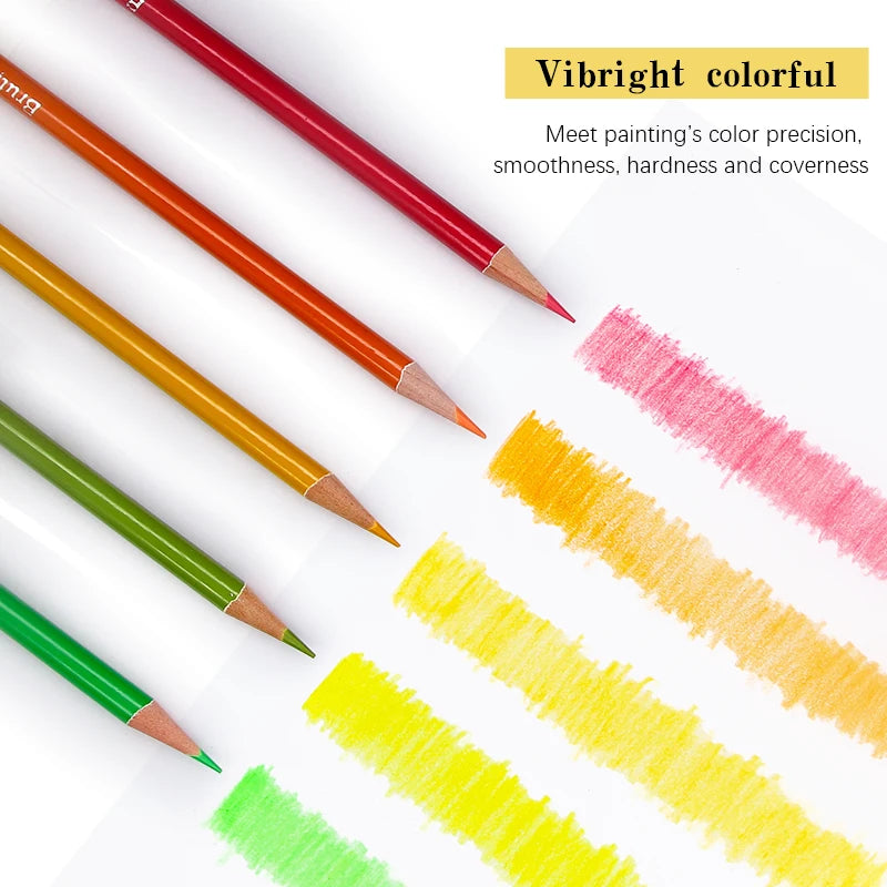 Brutfuner 48/72/120/150/160/180Colors Pencils Professional Oil Wood Soft Watercolor Pencil For School Draw Sketch Art Supplies