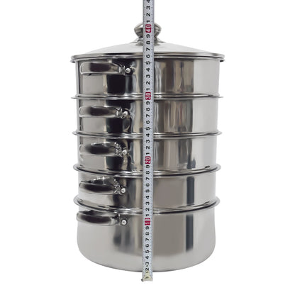 5 Tier Stainless Steel Steamer Pot Set