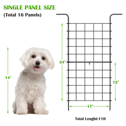 24" Outdoor Garden Fence