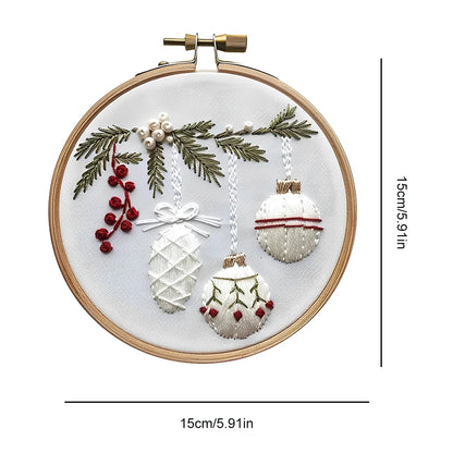 Wreath Printed Pattern Cross Stitch Set