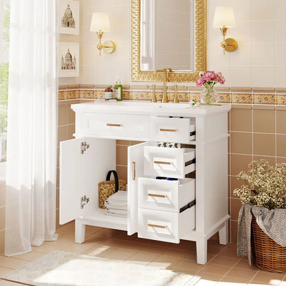 36-inch Bathroom Vanity with Resin Sink
