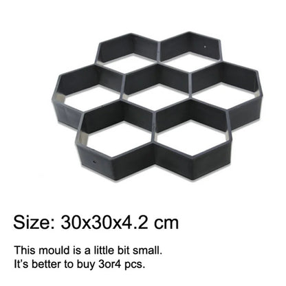 7 Grid Path Stone Mould Paving Concrete Steppingstone Molds