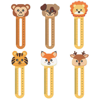 6Pcs PET Diamond Bookmark