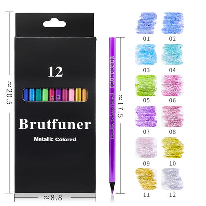 Brutfuner 48/72/120/150/160/180Colors Pencils Professional Oil Wood Soft Watercolor Pencil For School Draw Sketch Art Supplies