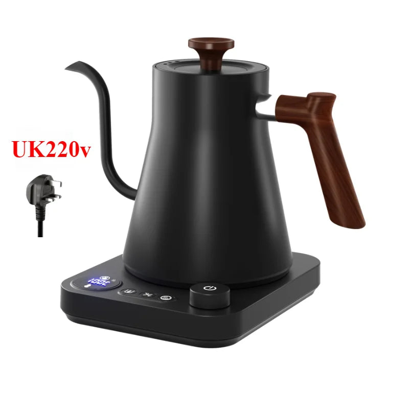 1200W Intelligent Constant Temperature Electric Kettle Hand Brewed Coffee Pot Gooseneck Pot Used for Brewing Milk Powder