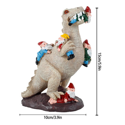 1PCS Dinosaur Gnomes Garden Statues
