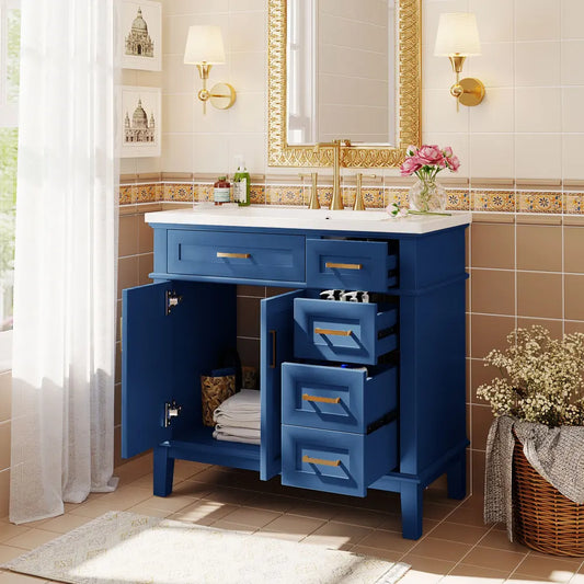36-inch Bathroom Vanity with Resin Sink