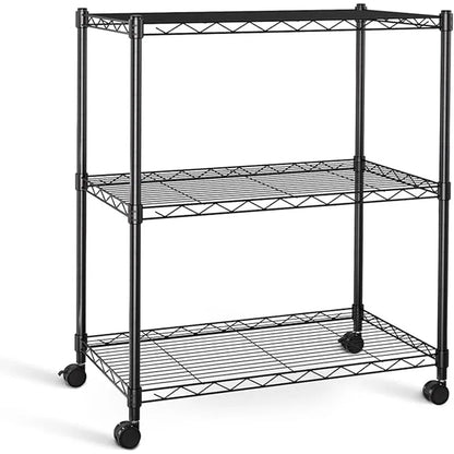 YSSOA  3-Shelf Wire Rack, 750Lb Capacity
