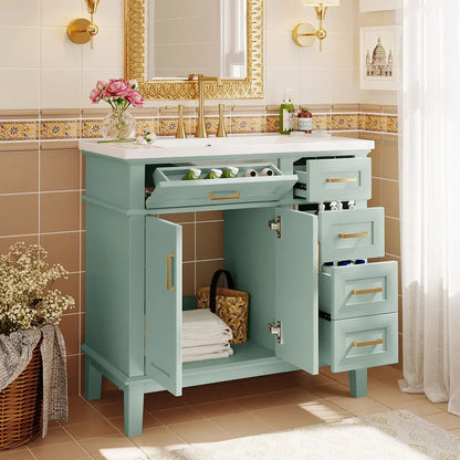 36-inch Bathroom Vanity with Resin Sink