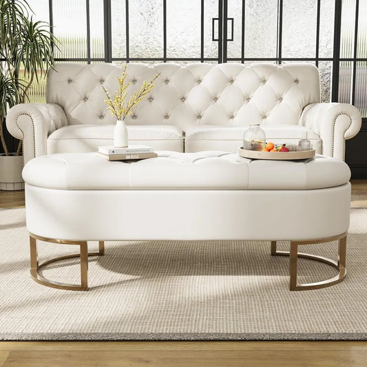 50" End of Bed Ottoman Bedroom Bench