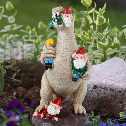 1PCS Dinosaur Gnomes Garden Statues