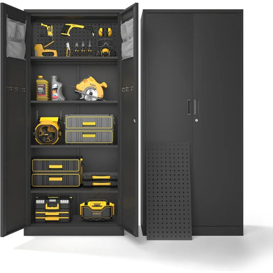 Metal Garage Storage Cabinet with Locking Doors