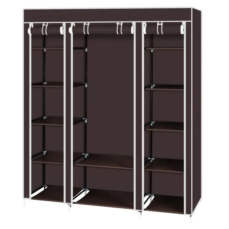 Clothes Closet Double Rod Wardrobe