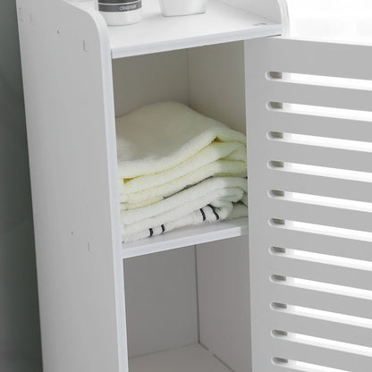 Wood Plastic Board Corner Cabinet Bathroom Fashionable Storage Shelf Rack Room Organizer