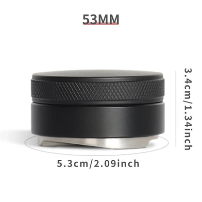 Coffee Espresso Distribution Tool/Leveler 3 Angled Slopes Adjustable Palm Tamper Fits 51/53/58mm Portafilter