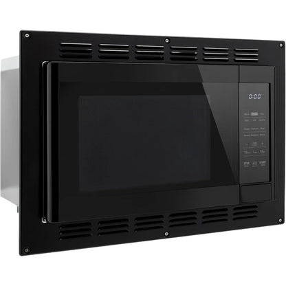 RecPro RV Air Fryer & Convection Microwave with Trim Kit | 1.0 Cu. Ft. | 120V | 6 Cooking Modes (Black)