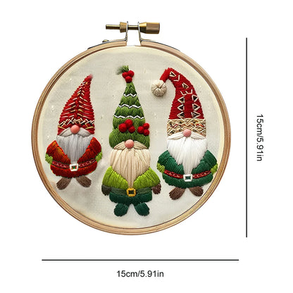 Wreath Printed Pattern Cross Stitch Set
