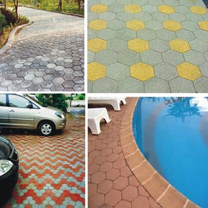 7 Grid Path Stone Mould Paving Concrete Steppingstone Molds