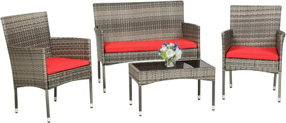 4 Pieces Patio Furniture Set