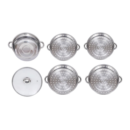 5 Tier Stainless Steel Steamer Pot Set